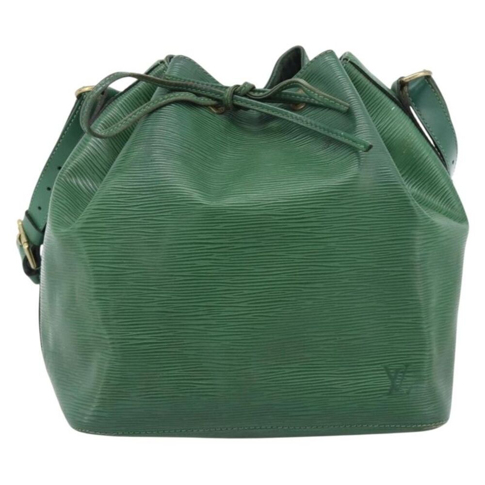 Louis Vuitton Petit Noe Epi Leather Green Leather Shoulder Bag Bag